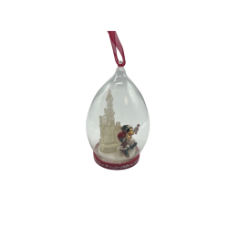 Ornement dôme château Mickey et Minnie noël Disney