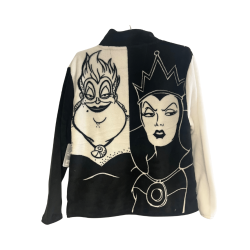 Gilet polaire Villains Disney noir et blanc