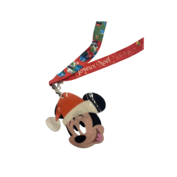 Tour de cou lannière Mickey noël Disney