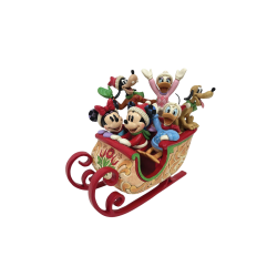 Figurine Mickey et ses amis traîneau - Disney traditions 6016883