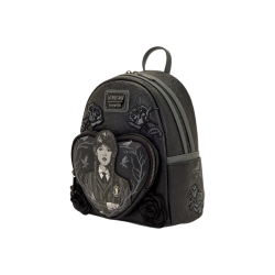 Sac a dos loungefly black roses heart mercredi