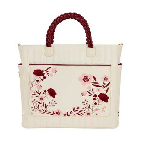 Tote bag convertible Cream & Red Floral Loungefly - livraison 11/25