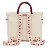 Tote bag convertible Cream & Red Floral Loungefly - livraison 11/25