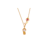 Collier Rose La belle & la bête Disney