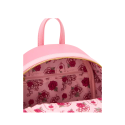Sac a dos loungefly pink roses la belle & la bête