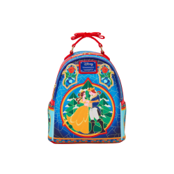 Sac a dos loungefly stained glass la belle & la bête