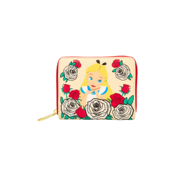 Portefeuille loungefly color changing roses alice au pays des merveilles