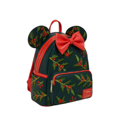 Sac a dos loungefly holiday holly ears minnie mouse