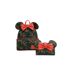 Sac a dos loungefly holiday holly ears minnie mouse