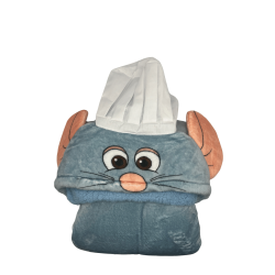 Plaid à capuche Rémy Ratatouille Disney