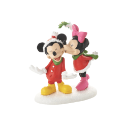 Figurine Mickey et Minnie Kiss Noël Disney