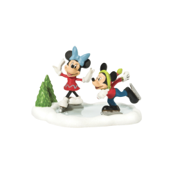 Figurine Mickey et Minnie Patinage Disney