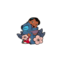 Pin's loungefly hugs lilo & stitch