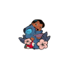 Pin's loungefly hugs lilo & stitch