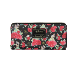 Portefeuille loungefly belle roses la belle & la bête