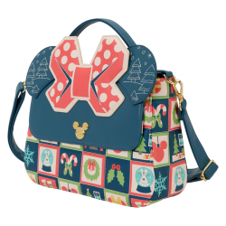 Sac bandoulière Minnie Checker Holiday Loungefly