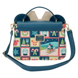 Sac bandoulière Minnie Checker Holiday Loungefly