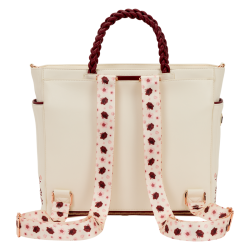 Sac convertible Loungefly Cream & Red Floral