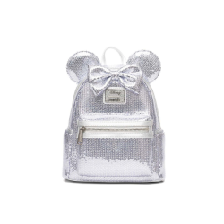 Sac a dos loungefly platinium sequins minnie mouse