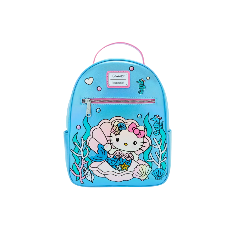 Sac a dos loungefly mermaid métalic hello kitty