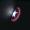 Lampe 3D CAPTAIN AMERICA SHIELD MARVEL