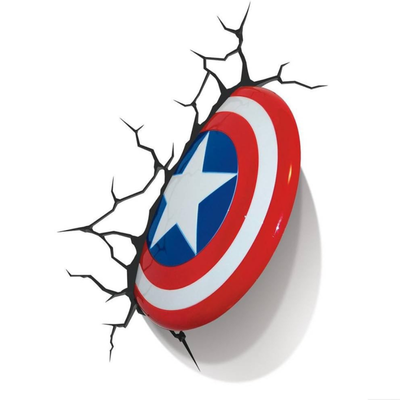 Lampe 3D CAPTAIN AMERICA SHIELD MARVEL