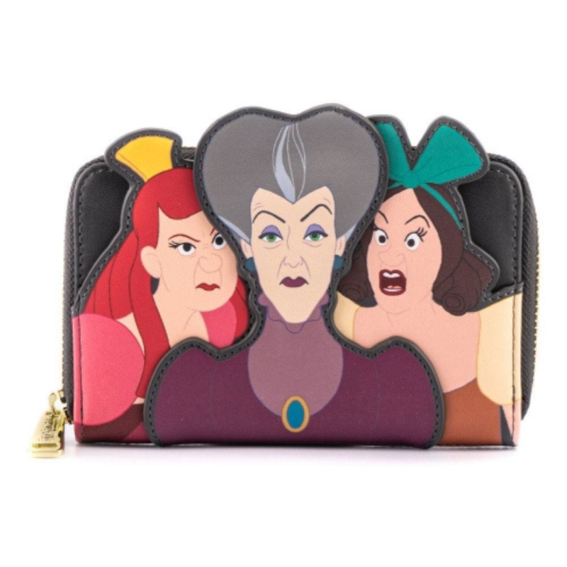 Porte-monnaie villains scene evil Stepmother and Stepsisters LOUNGEFLY