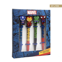 Lot de 4 Stylos MARVEL