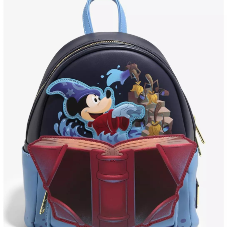 Sac à dos Fantasia sorcerer's apprentice Mickey Mouse LOUNGEFLY