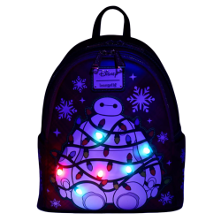 Sac à dos Baymax Holiday Plaid Light-Up Loungefly