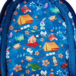 Mini sac à dos plumier Camping cuties Lilo & Stitch LOUNGEFLY