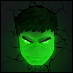 Lampe 3D Hulk Face Marvel