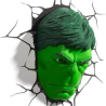 Lampe 3D Hulk Face Marvel