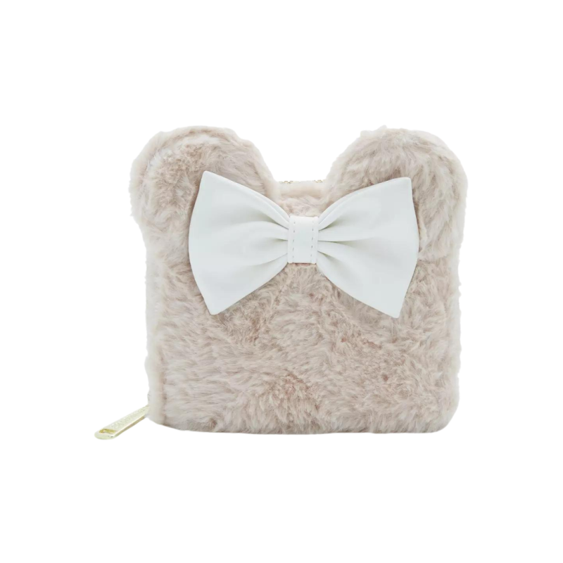 Porte Monnaie Faux Fur Figural Minnie Mouse Loungefly