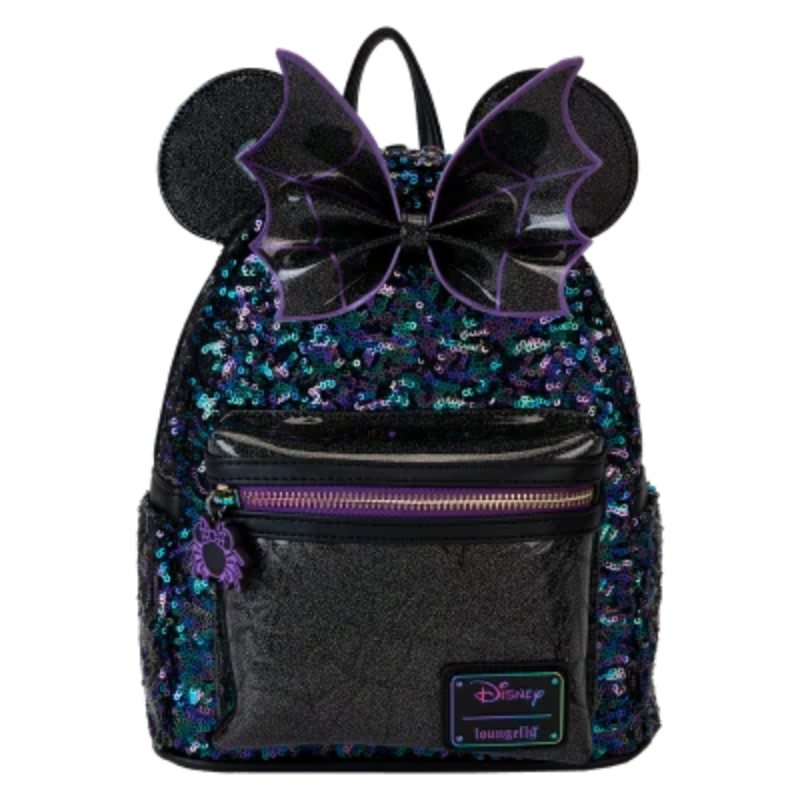 Sac à dos Minnie Mouse Spiderweb sequins LOUNGEFLY