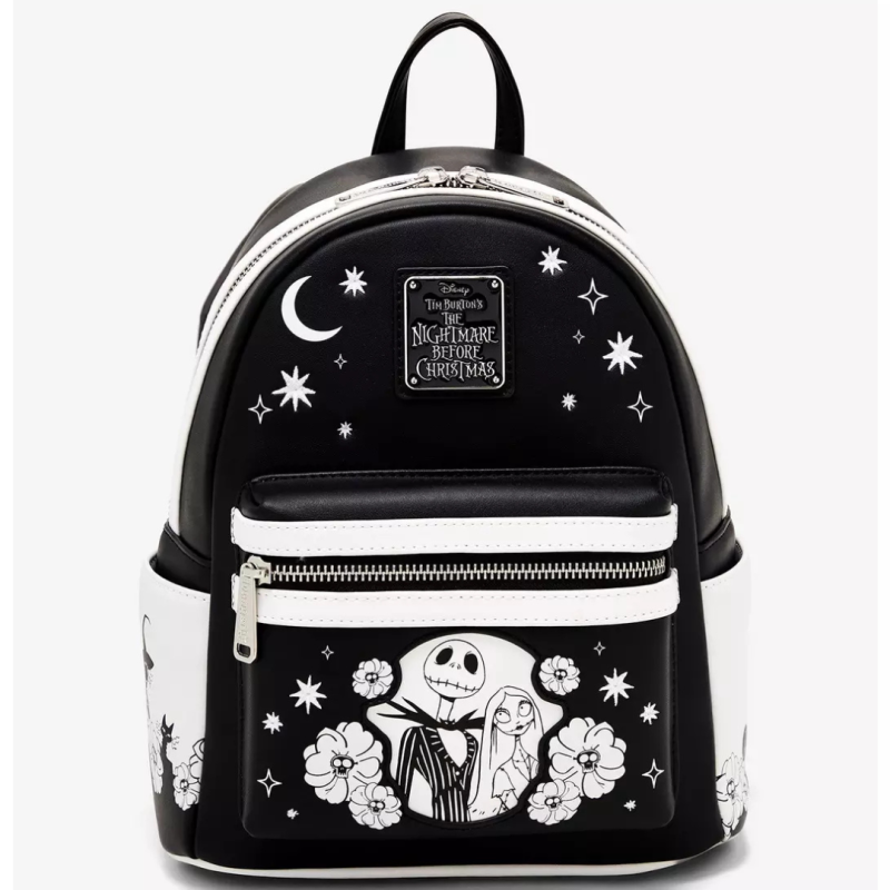 Sac à dos Jack & Sally floral l'étrange noël de Mr Jack LOUNGEFLY