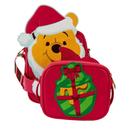 Sac Bandoulière Santa Pooh Winnie et Porcinet Loungefly