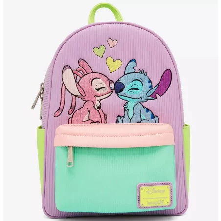 Sac à dos the series Angel and Stitch corduroy LOUNGEFLY