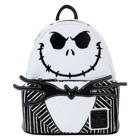 Sac à dos Jack Skellington sequins L'étrange noël de Mr Jack LOUNGEFLY