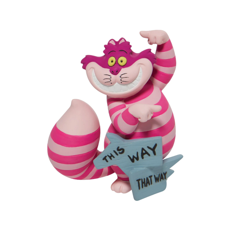 Figurine Cheshire "Par ici" Alice au Pays des Merveilles Disney Showcase