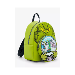 Sac à dos Snowglobe stole christmas The Grinch LOUNGEFLY