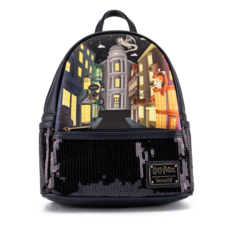 Sac à dos Chemin de Traverse sequins Harry Potter LOUNGEFLY