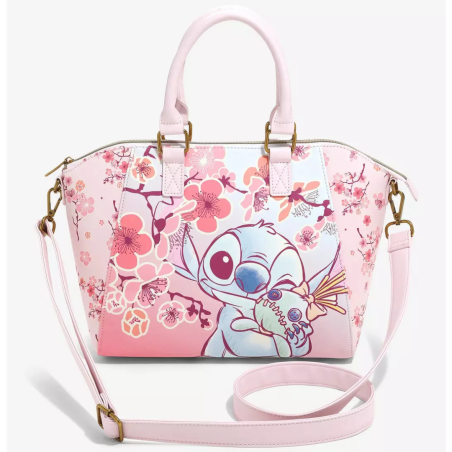 Sac à bandoulière cherry blossom Stitch LOUNGEFLY