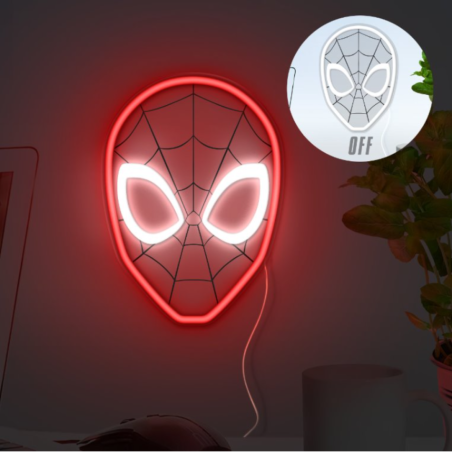 Lampe murale Néon LED Spiderman MARVEL