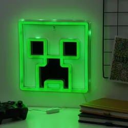 Lampe murale néon creeper...