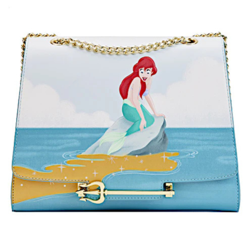 Sac à bandoulière Cadeau de triton La petite sirène LOUNGEFLY