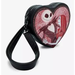 Sac à bandoulière Jack & Sally heart figural l'étrange noël de Mr Jack LOUNGEFLY