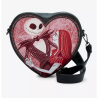 Sac à bandoulière Jack & Sally heart figural l'étrange noël de Mr Jack LOUNGEFLY