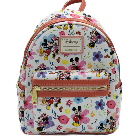 Sac à dos Minnie & Mickey floral LOUNGEFLY