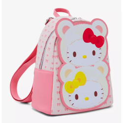 Sac à a dos white teddy bear Hello kitty & Mimmy LOUNGEFLY